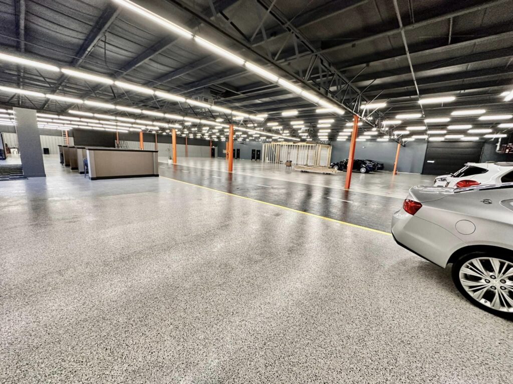 Becks Auto Group Epoxy Commercial Flooring-min