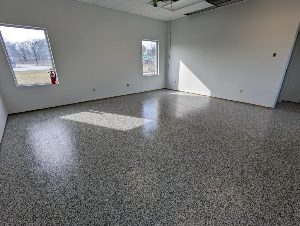 Mikes Carwash Office Epoxy Flooring-min