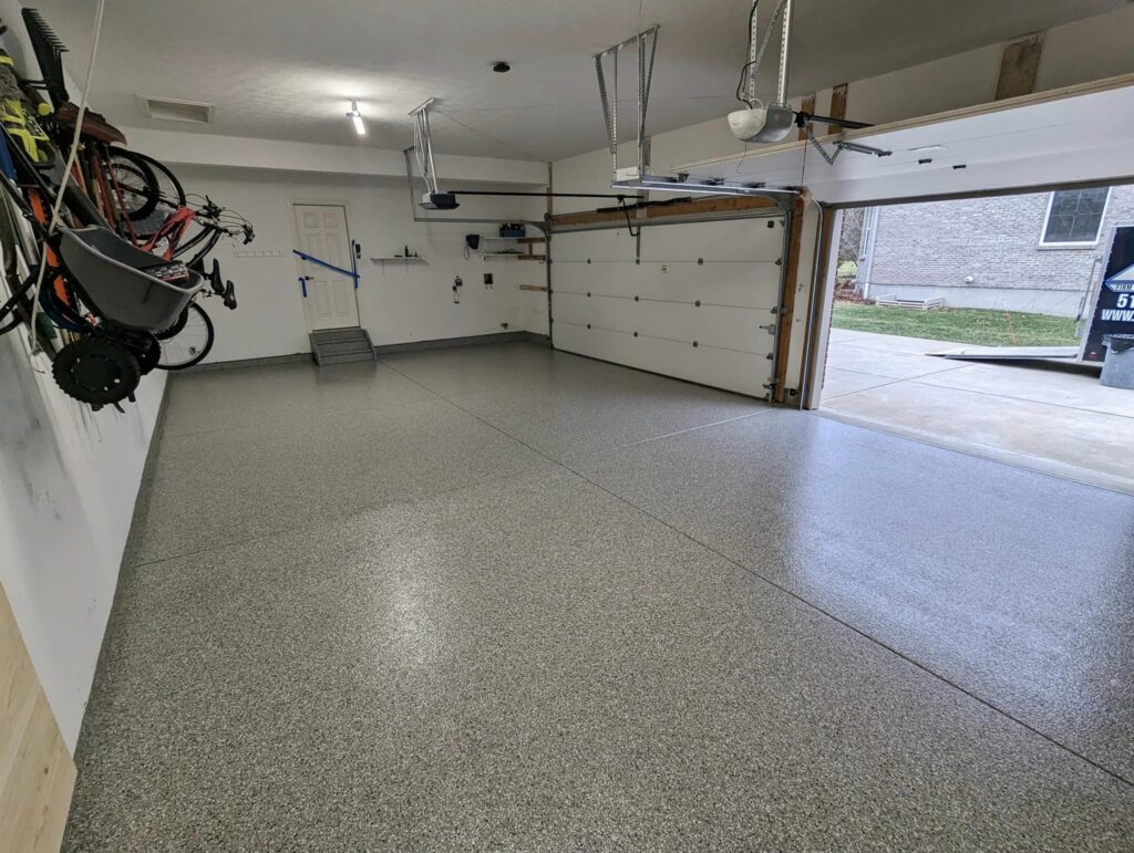 garage epoxy flake flooring