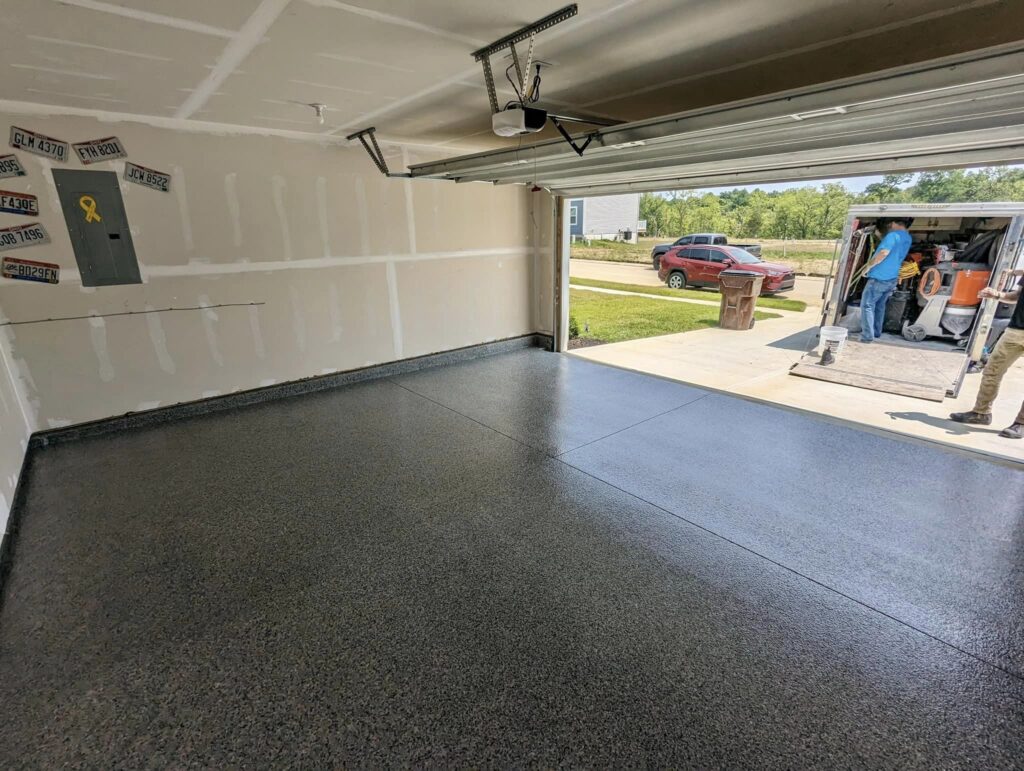 epoxy flooring in garage cincinnati oh