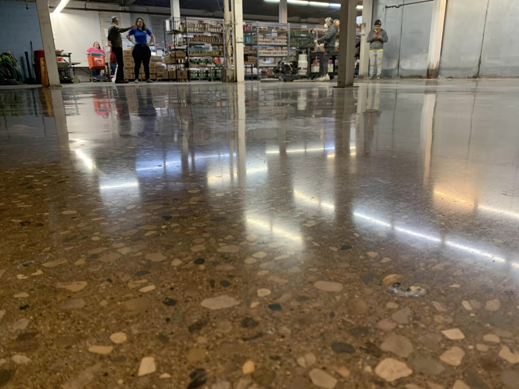 concrete polish commercial flooring in cincinnati ohio