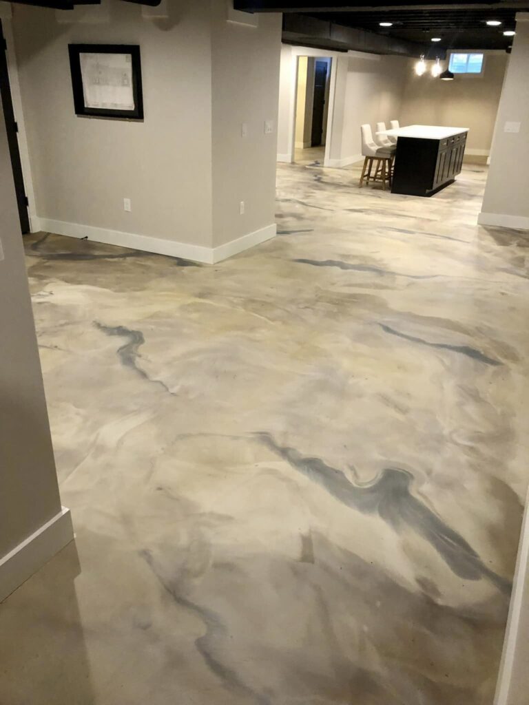 Jan 11 Metallic Epoxy Flooring in Amelia Ohio 5-min