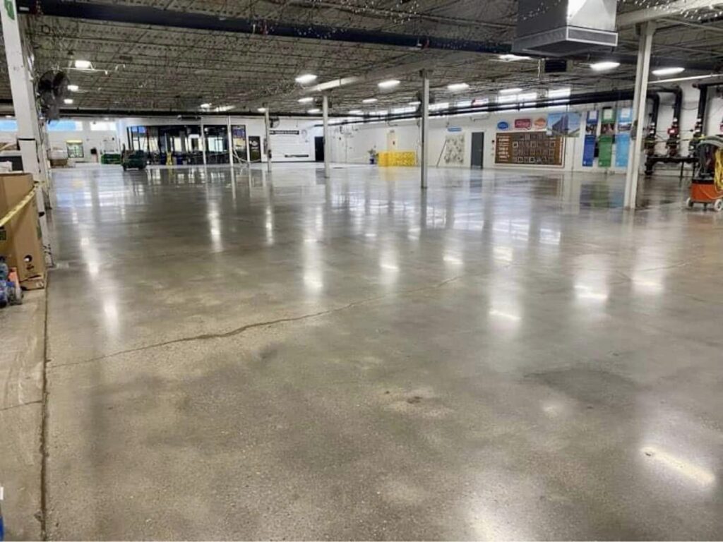 Commercial Concrete Polishing Near Cincinnati Ohio 20,000 SQ FT Industrial Floor Firm Foundation Floor Coatings in Cincinnati - 2