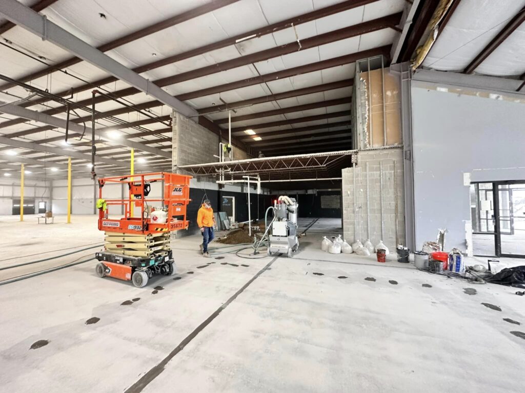 Commercial Concrete Polishing Near Cincinnati Ohio 20,000 SQ FT Industrial Floor Firm Foundation Floor Coatings in Cincinnati 6